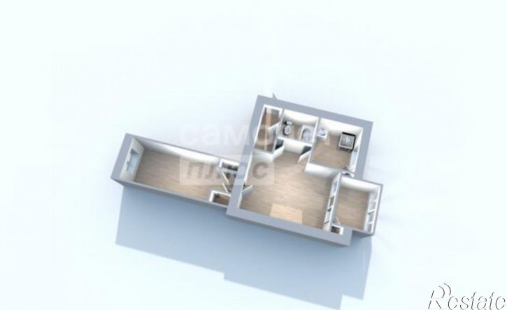 2-комн квартира улица Клары Цеткин, 1,  д. 1