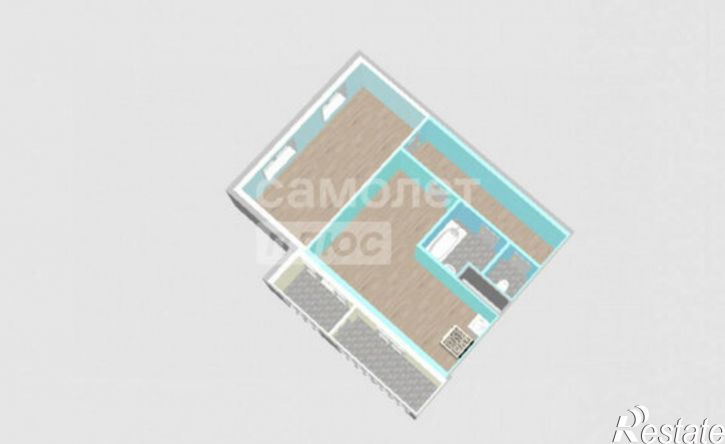 2-комн квартира улица Портовиков, 39/3,  д. 39/3