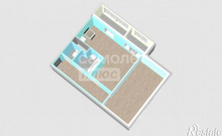 2-комн квартира улица Портовиков, 39/3,  д. 39/3