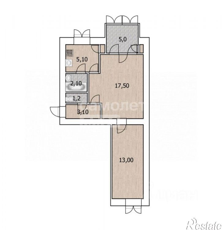 2-комн квартира улица Карла Маркса, 93,  д. 93