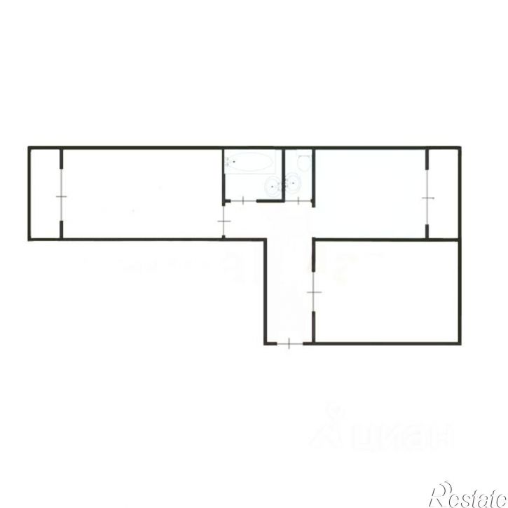 2-комн квартира ул Московских строителей, 10А,  д. 10А