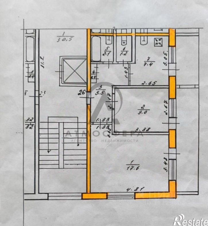 2-комн квартира ул Звездная, 35,  д. 35