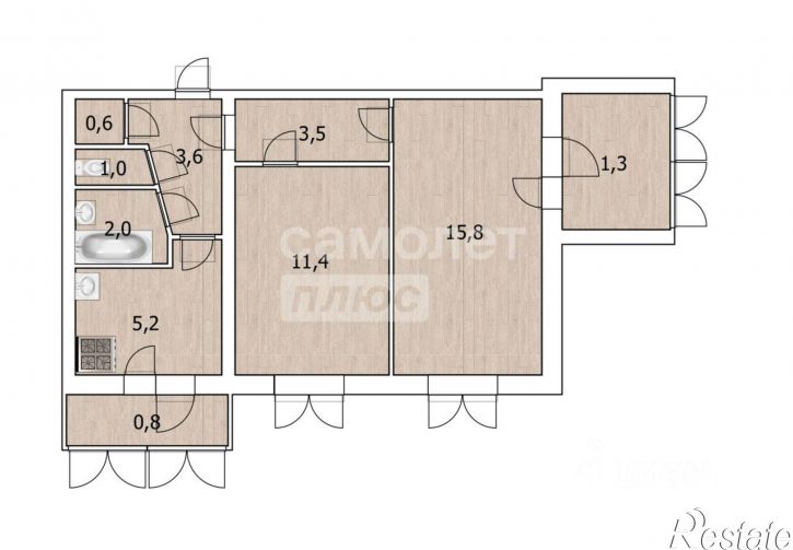 2-комн квартира ул Гоголя, 11,  д. 11