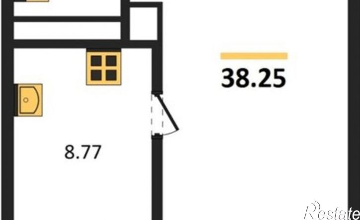 1-комн квартира улица Калараша, 7Г,  д. 7Г