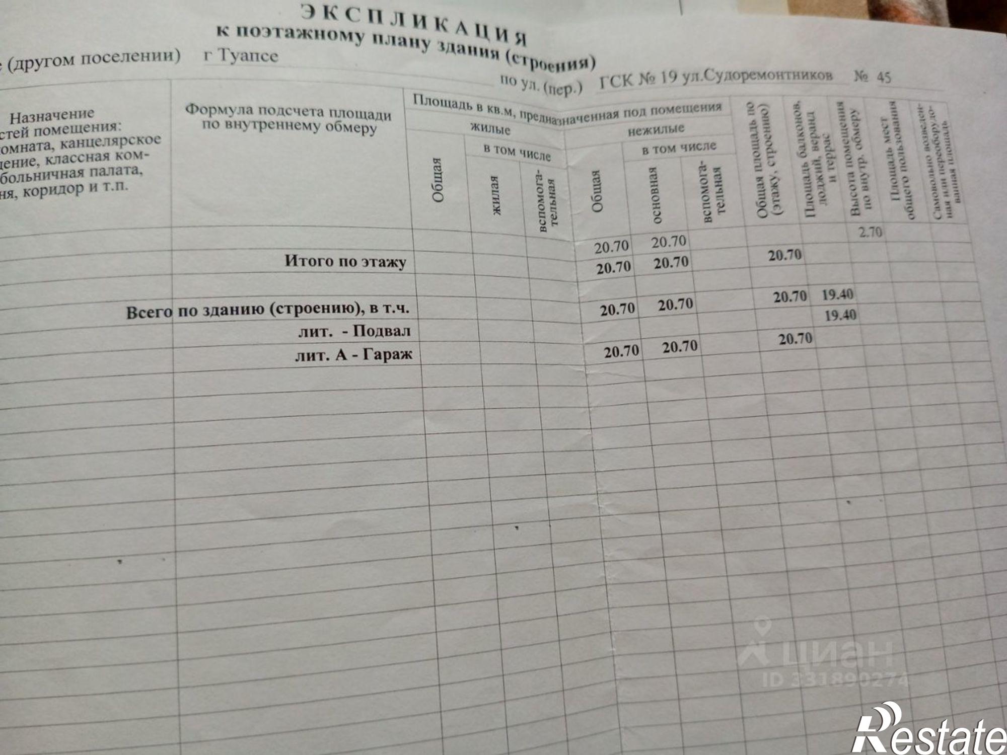 Купить гараж, место в паркинге за 966 200 рублей на ул К. Маркса, 2