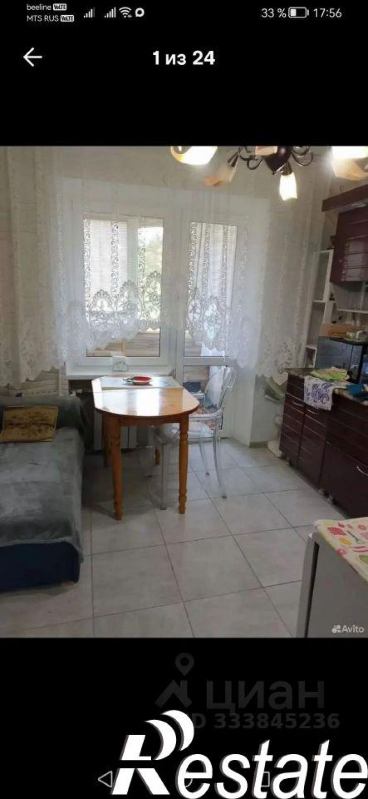1-комн квартира улица Богдана Хмельницкого, 28,  д. 28